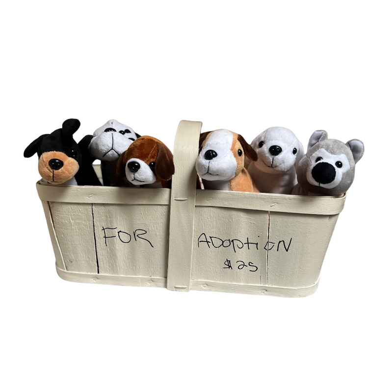 PLUSH PUPPIES FOR ADOPTION